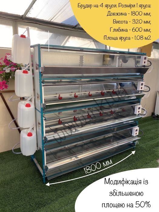 Брудер клетка для цыплят бройлера, кур несушки, перепелов. Разборной