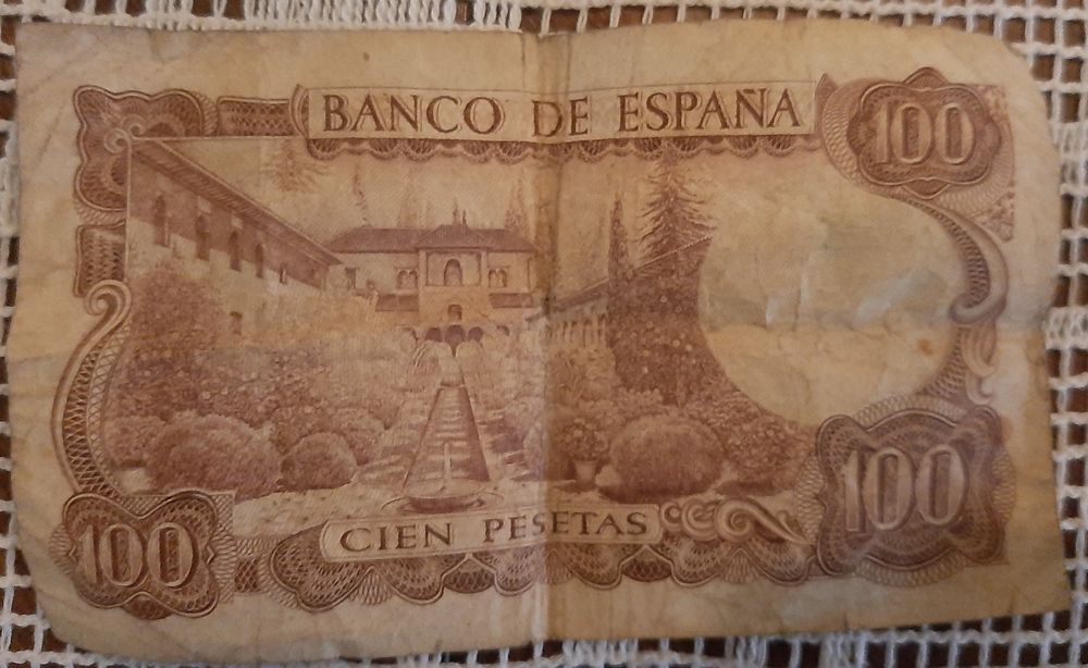 Nota de 100 pesetas Espanha-1970