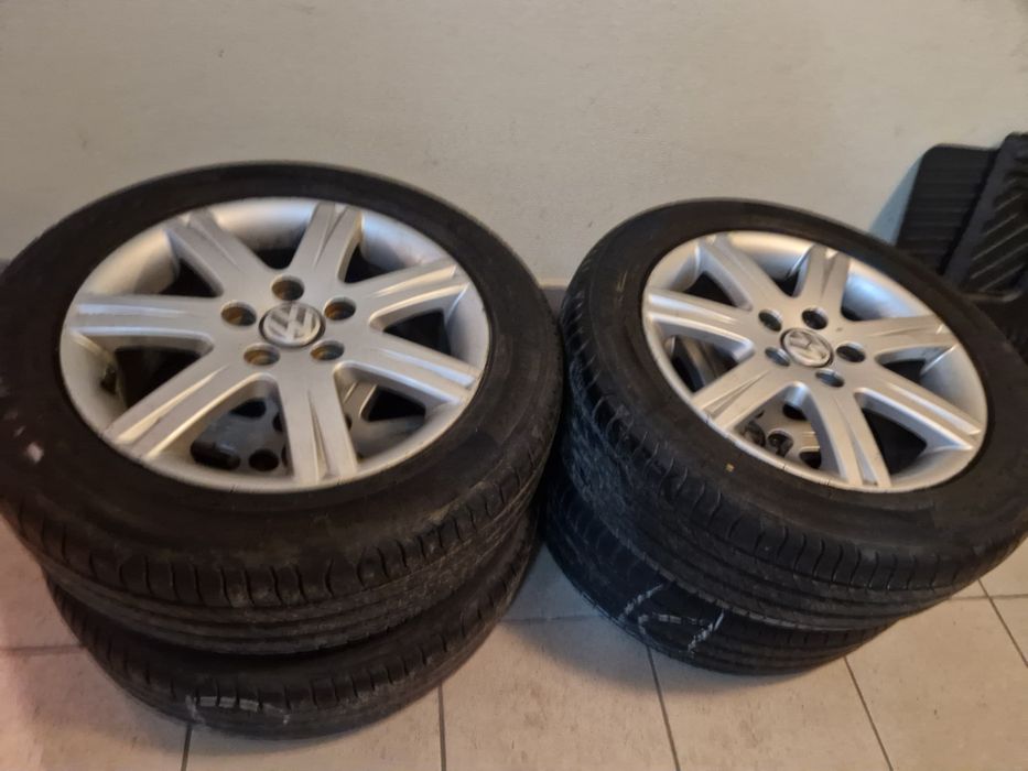 Alufelgi Vw 5x 112 z oponami MICHELIN  16"  lato uzywane