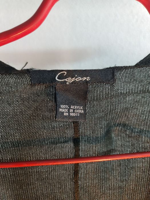 Sobretudo malha senhora preto