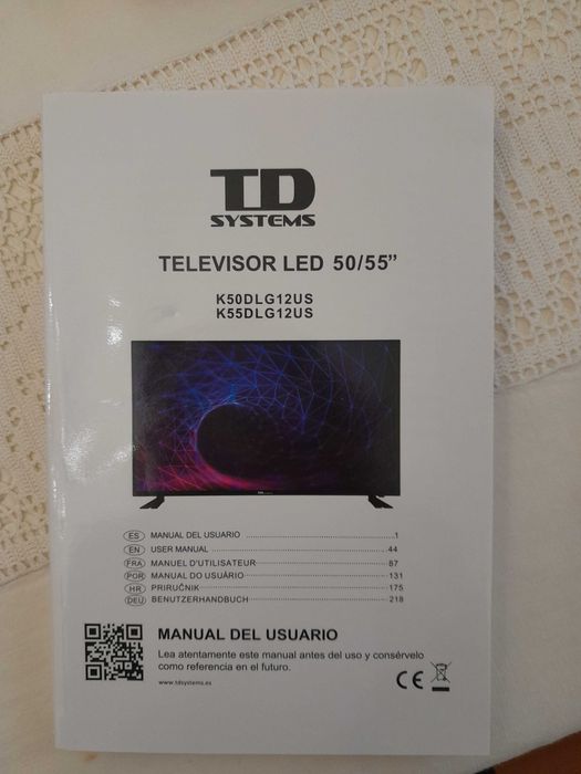 TV LED 139,7cm (55 polegadas) TD Systems, 4k UHD, Smart TV