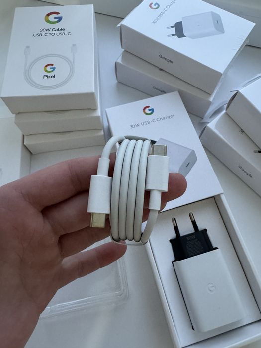 Быстрая 30W оригинальная зарядка google кабель и блок на гугл піксель