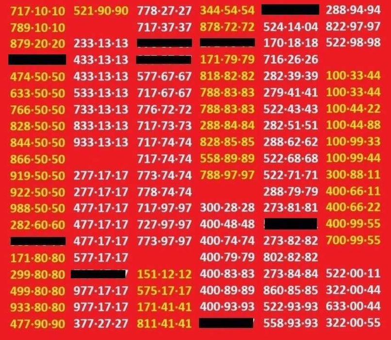 Красивый золотой номер Водафон Vodafone МТС