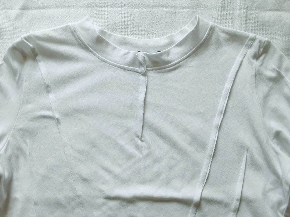L XL Bastet bluzka długi rękaw biała