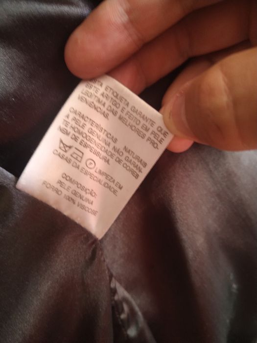 Blusão de pele castanho Casa das Peles