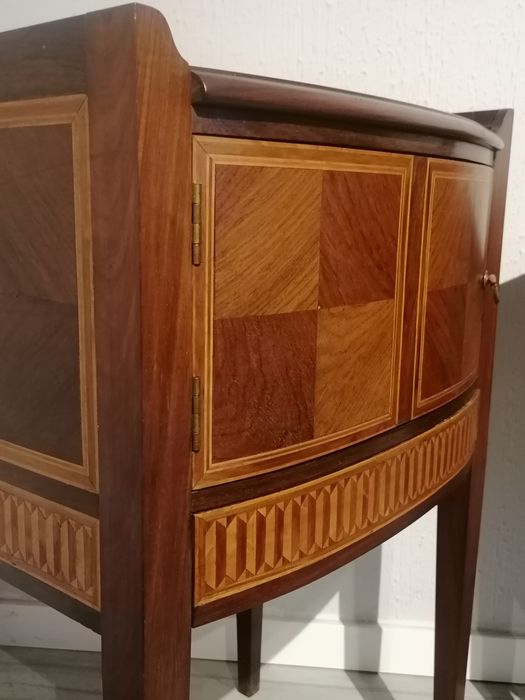 Par de Mesas de apoio Sofá (ou Mesinhas cabeceira) D. Maria. Pau-santo