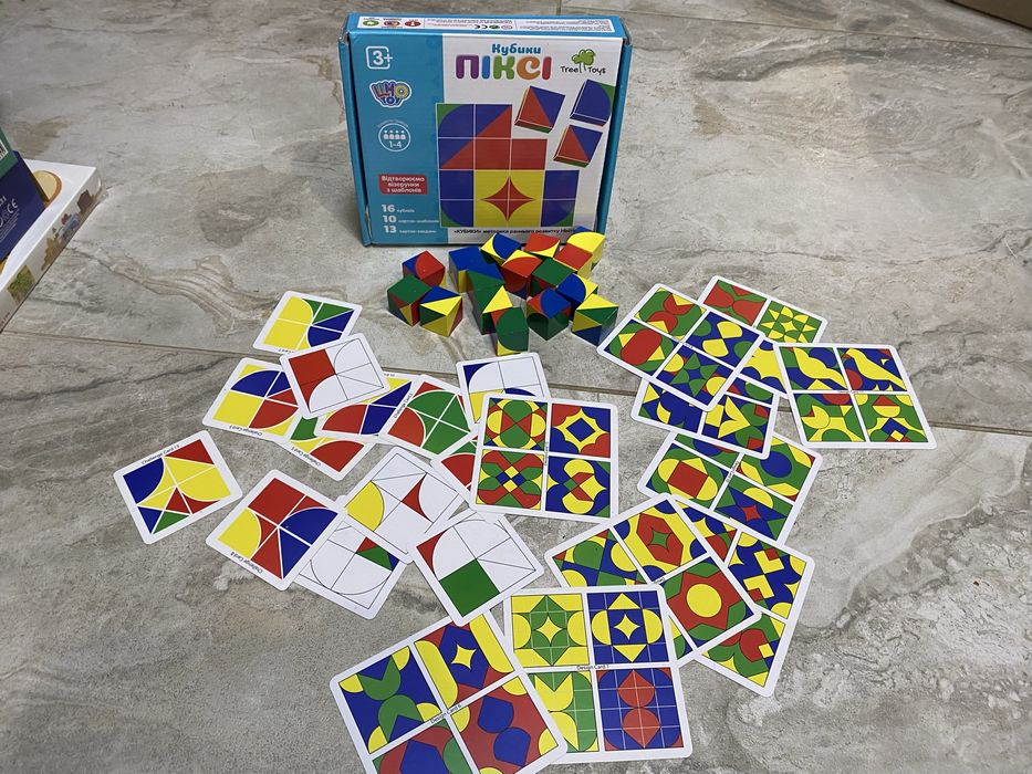 развивающая игра Кубики Пикси, кубики піксі