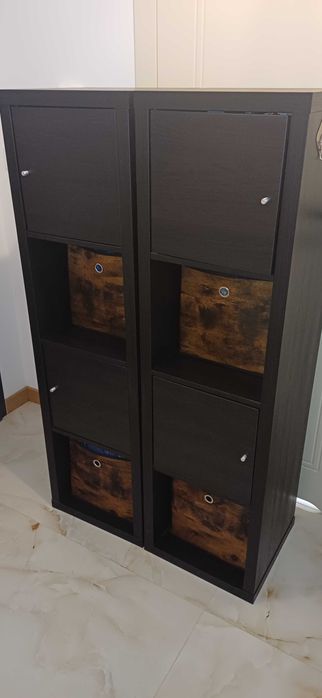 Regał ikea 4x2 kallax plus wkłady