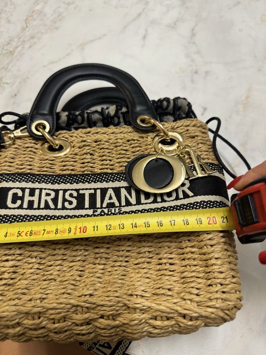 Bolsa rafia Dior