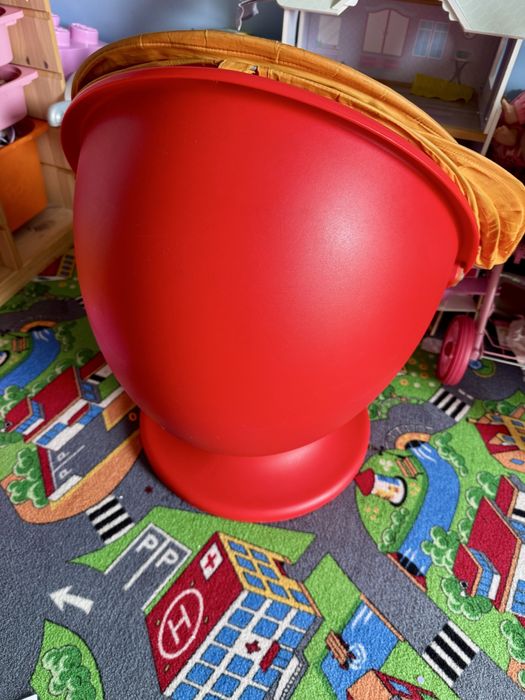 Ikea ps lomsk Fotel obrotowy dla dzieci czerwony pom