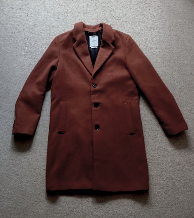 Шерстяное мужское пальто reserved