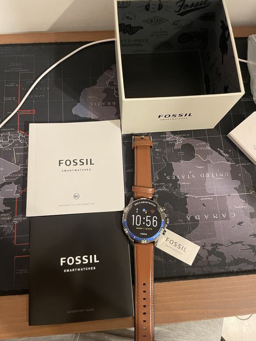 Fossil gen 5 Garrett HR Blue smartwatch
