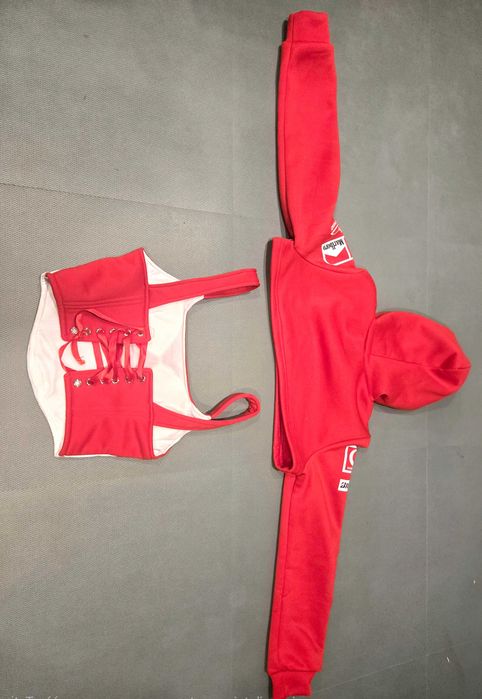 top + bluza Malboro SET czerwony rozm. S
