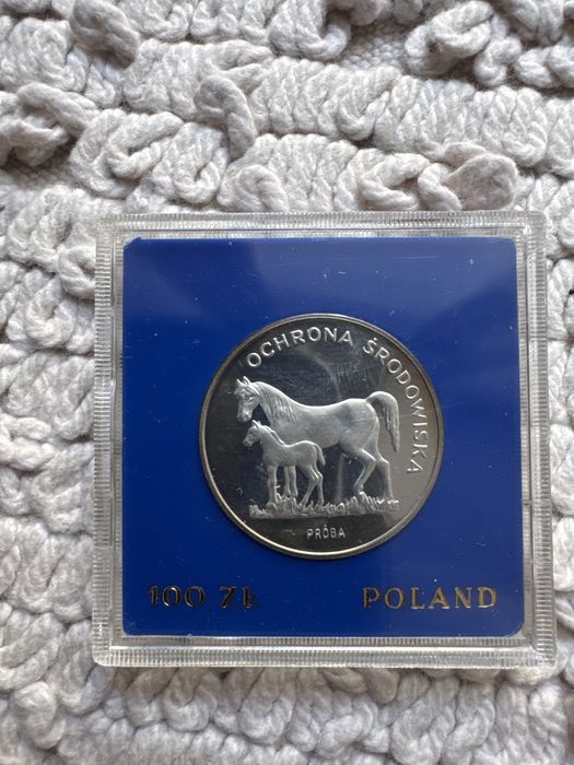 Moneta 100 zł Konie