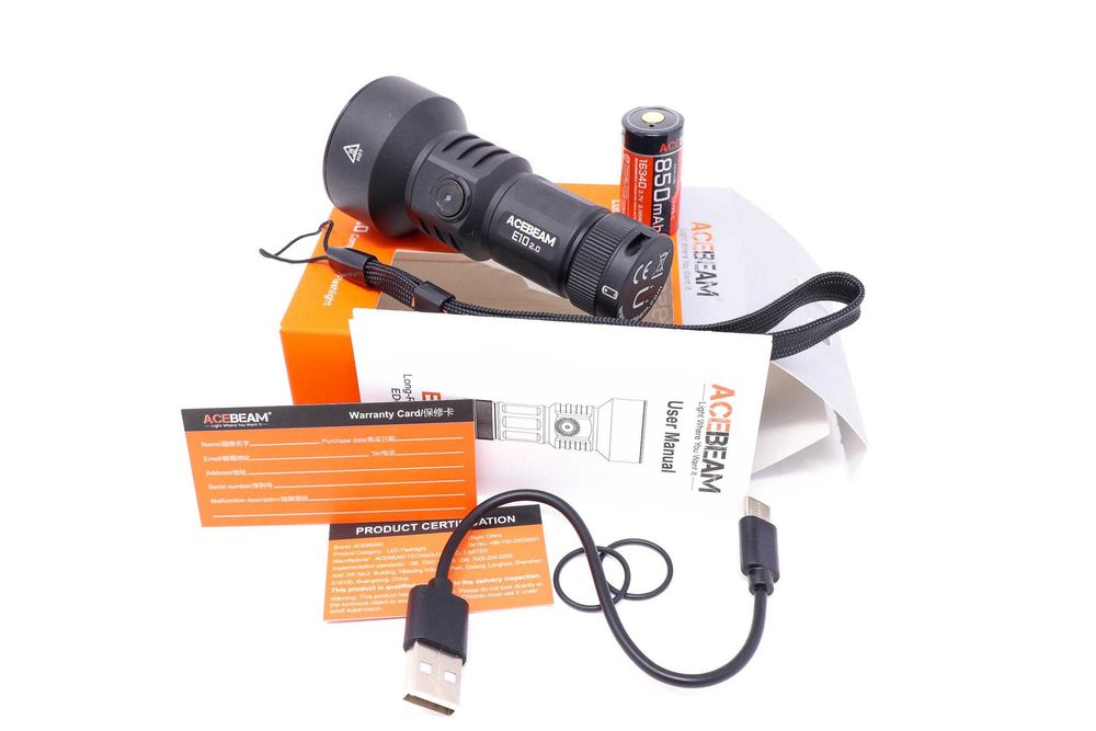 ACEBEAM E10 2.0 Ліхтар Далекобійний (1200 Люмен, 715 Метрів, Магніт)