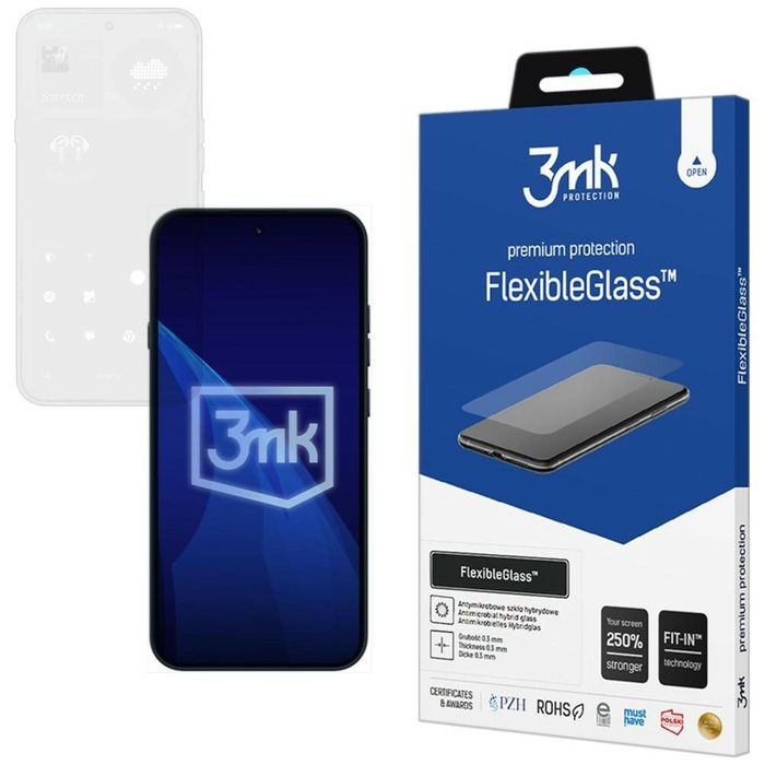 Szkło hybrydowe do Nothing Phone 4a Pro 3MK Flexible Glass szybka hybryda
