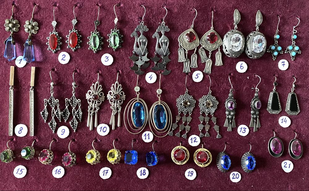 Серьги Серебро 875 916 пр СССР Серебряные серьги