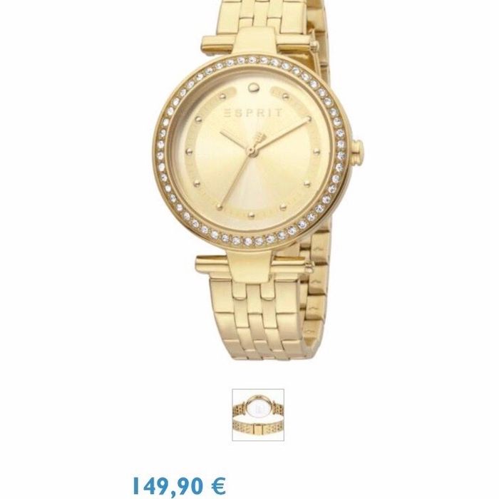 Женские часы, годинник Esprit, золотий