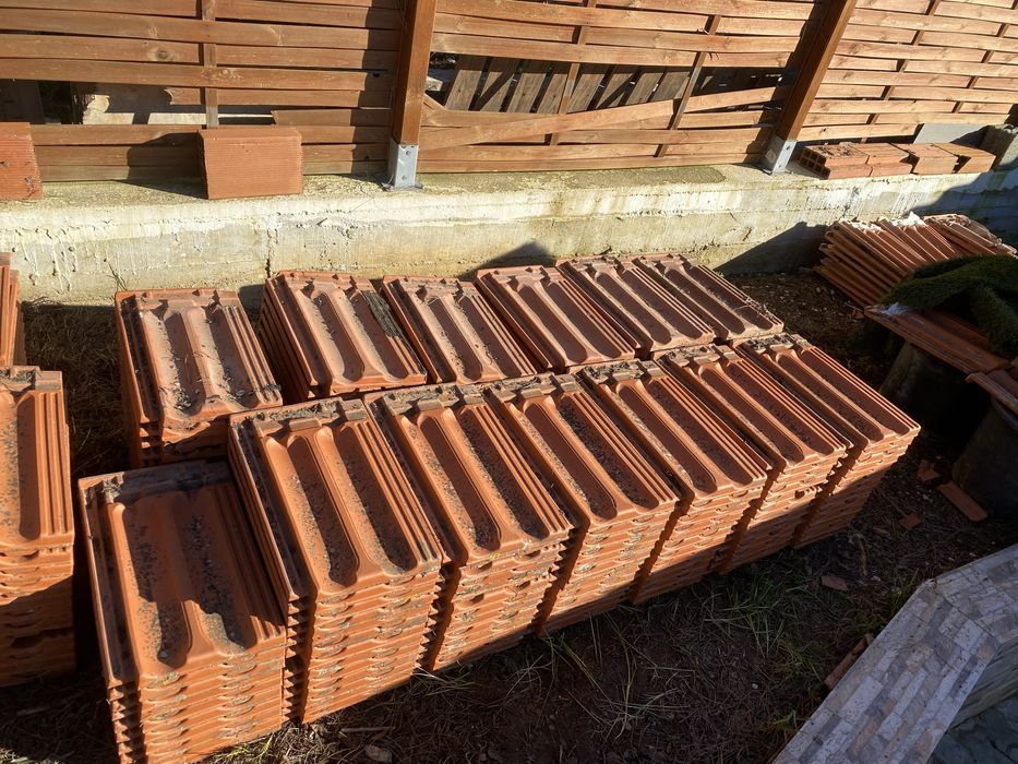 Telha marselha usada cerâmica Torrense 22m2 (293 telhas)