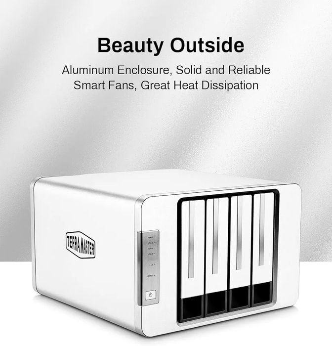 Obudowa serwera multim. terramaster nas server f4-210 1.4ghz 1gb ddr