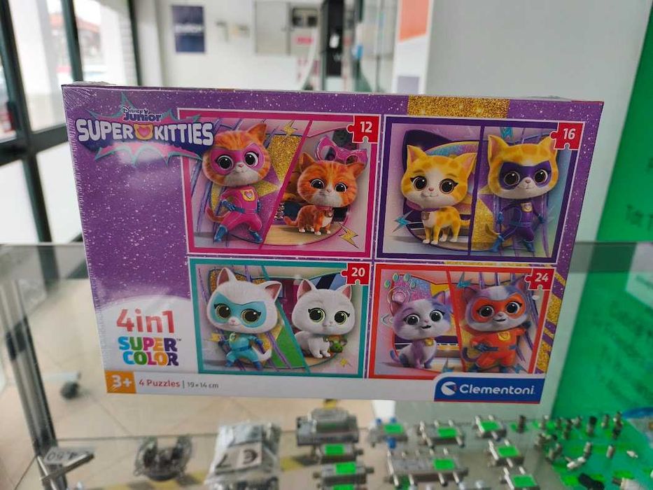 Puzzle Disney Junior Super Kitties 4in1 4 puzzles 12+16+20+24 peças