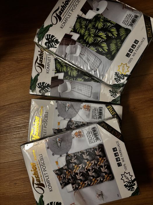 Pościel 140x200 - nowa, mostera liście