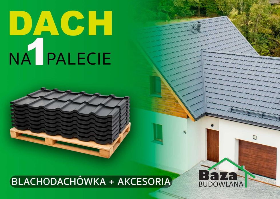 Blachodachówka modułowa Platinium - kompletny dach - transport wycena