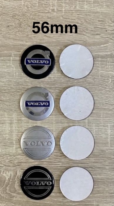 Conjunto 4 Centros Volvo  56mm 60mm 64mm 65mm 68mm 75mm