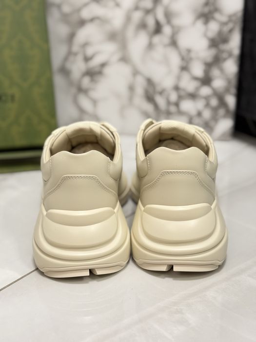 Sneakersy Gucci beige leather