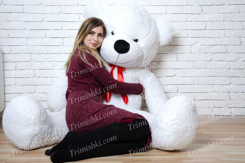 Великий плюшевий ведмедик Монті 200 см! Купити ведмедика