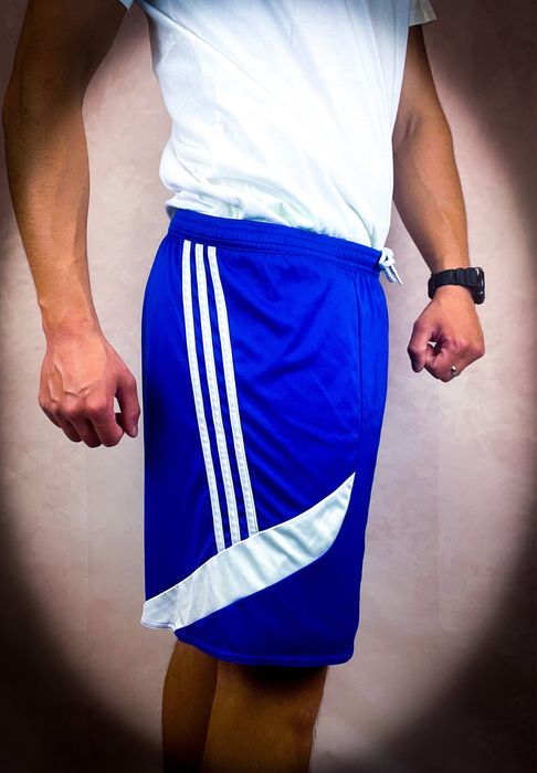 (L) Adidas Niebieskie Męskie Sportowe Szorty do Biegania Spodenki