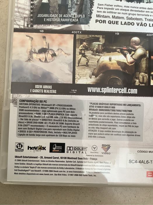 Splinter cell jogo para pc