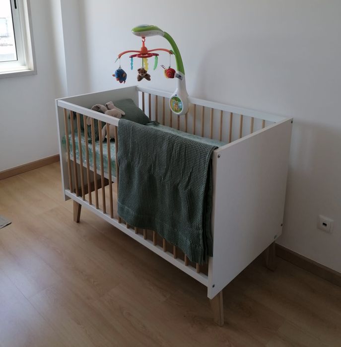 Cama 3 em 1 + Colchão Ortopédico de Molas - ZIPPY