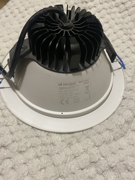 Zestaw 5 lamp LED Downlight Elplast 15W + zasilacze