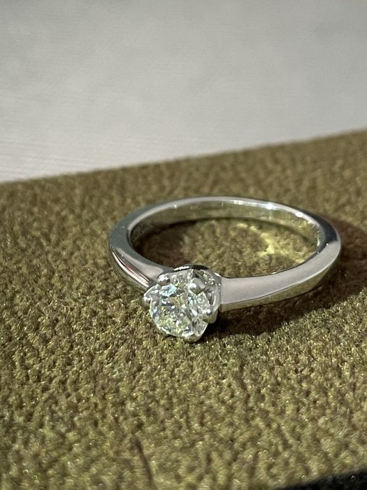 Pierścionek z brylantem W.Kruk 0.50 ct