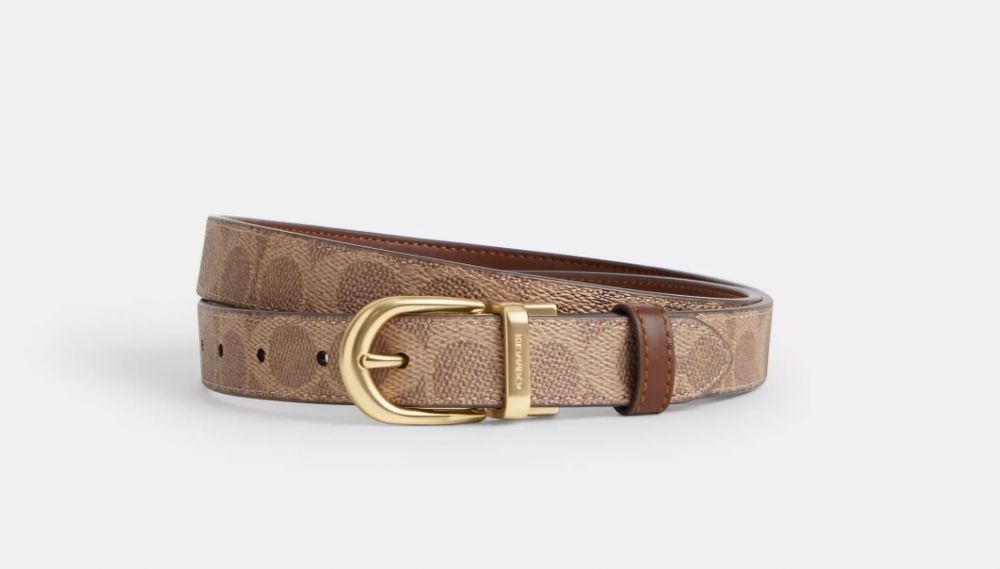 Ремінь Coach Morgan 25 mm двохсторонній пояс шкіра
