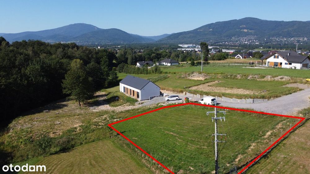 Widokowa działka budowlana w Wilkowicach 900m²z widokiem na góry i las - Widok 2