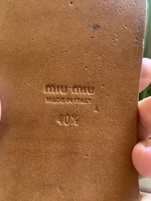 Оригінал.Шльопанці  Miu Miu рідкісна модель