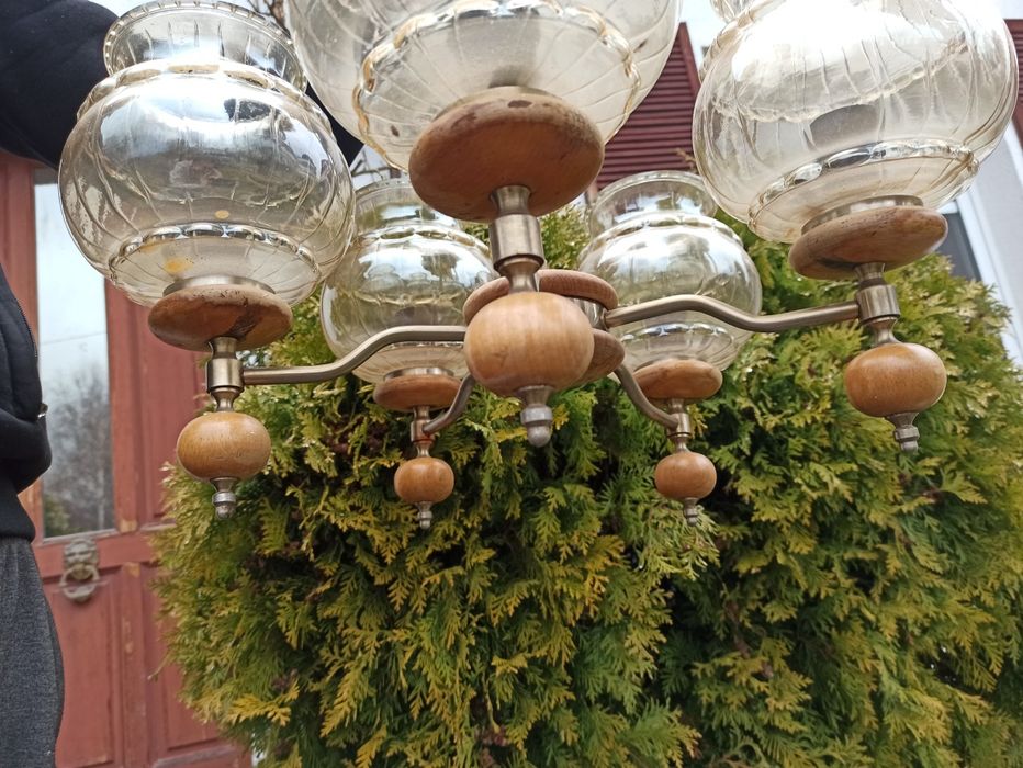 Pięcioramienna Lampa z PRL