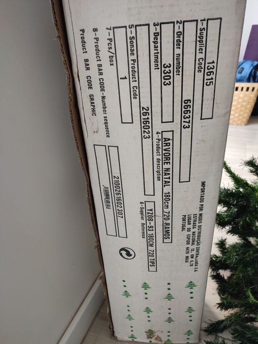 Árvore de Natal 180cm