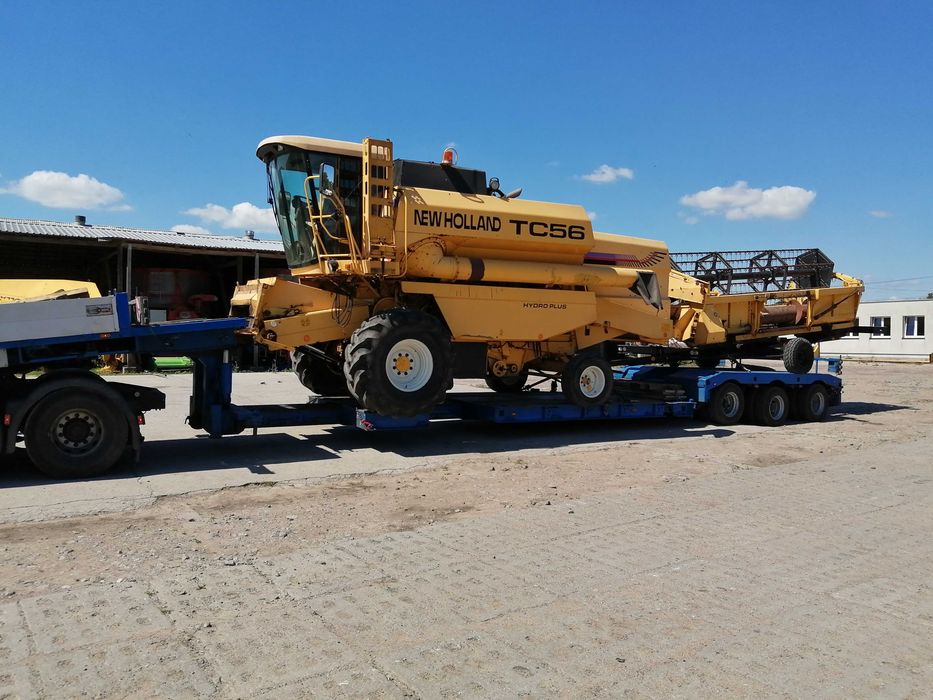 Transport maszyn laweta niskopodwoziowa semi tiefbett