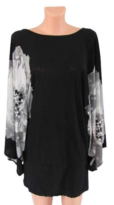 RIVER ISLAND letnia sukienka motyl oversize kwiaty