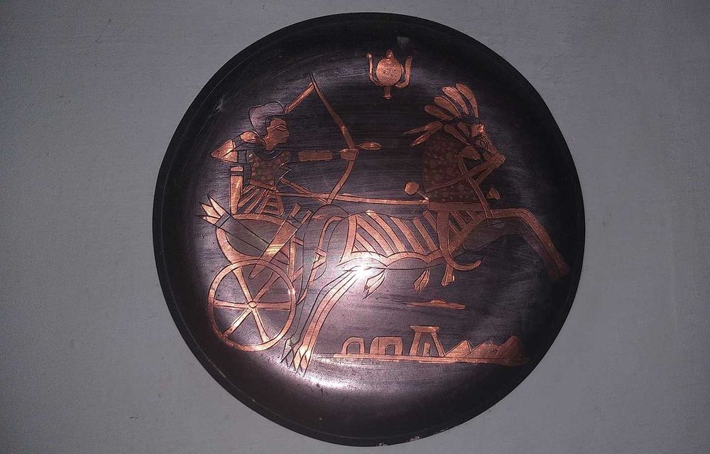 talerz  ozdobny na ścianę  rydwan