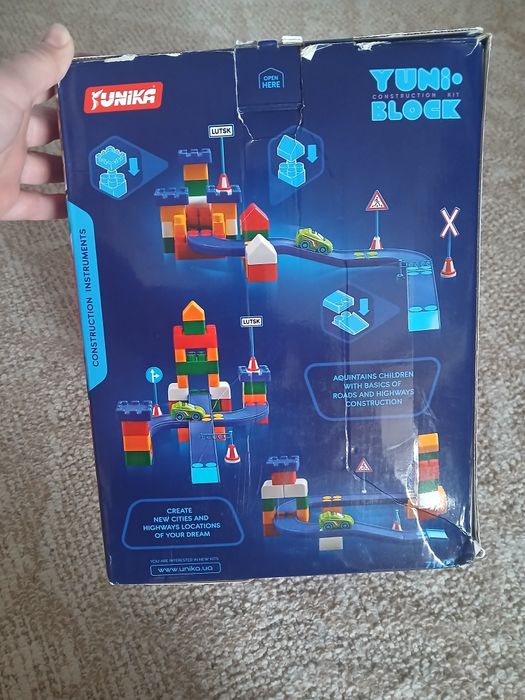 Конструктор  yuni block. Lego. Трек.