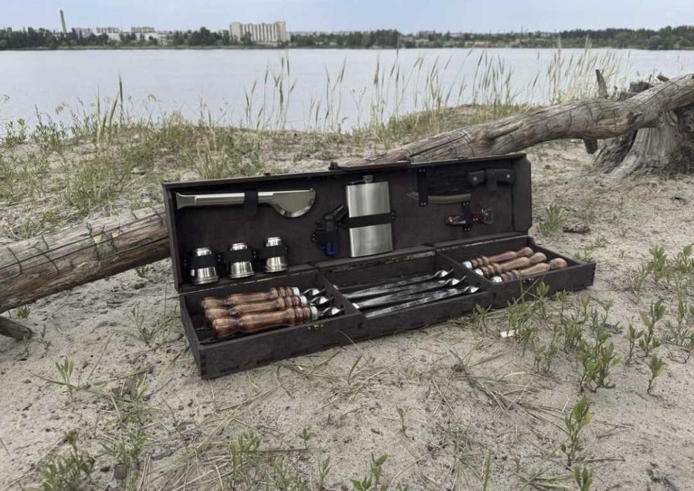 Супер круті набори шампурів у кейсі на подарунок! Шампура нержавійка!