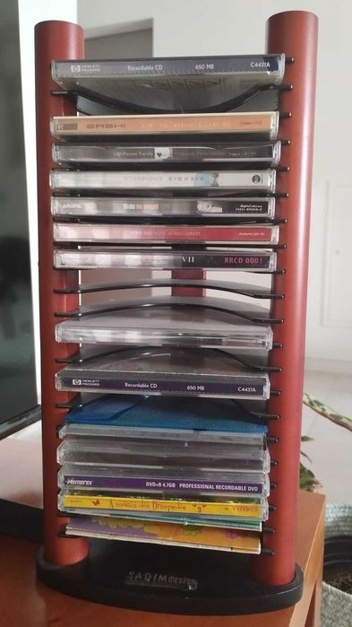 Suporte / Torre Vertical para CDs e DVDs (Marca SADIM Design)