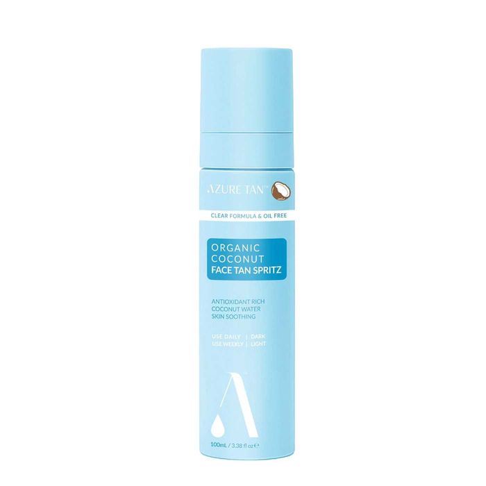 NOWA Azure Tan Organic Coconut Fan Tan Spritz Stopniowo Opalająca Mgiełka Do Twarzy 100 ml