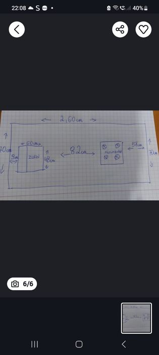 Blat kuchenny ze zlewem i kuchenką gazową