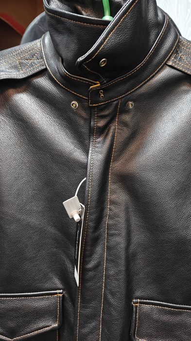 Куртка шкіряна бомбер куртка пілота А-2 куртка натуральна шкіра