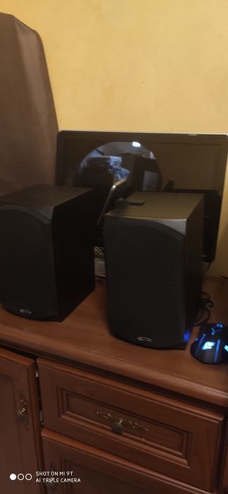 Деревяні ЯКІСНІ колонки з БАСАМИ Акустическая система Gemix BLACK +ТРИ